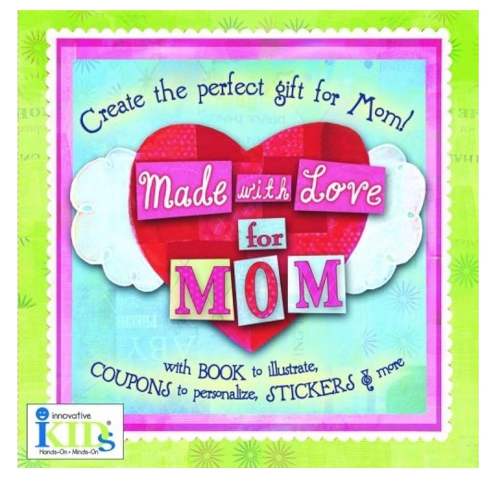 Made with Love for Mom Book. Create the perfect gift for mom. Hardcover.